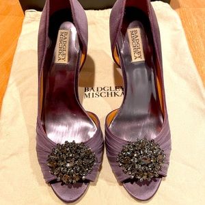 Badgley Mischka Pearson silk heel